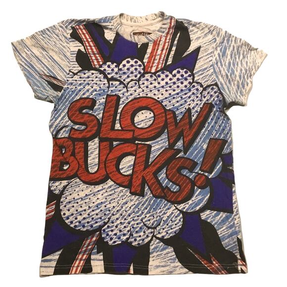 Slow Bucks Keep Up Short Sleeve Graphic T Shirt - Picture 1 of 4